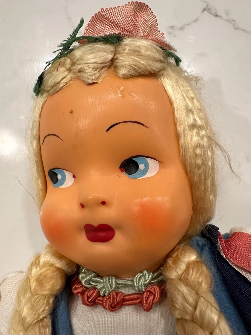 Handmade Midcentury Polish Folk Doll